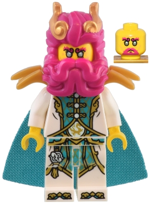 LEGO Dragon of the East - Legs, Dark Turquoise Cape minifigure