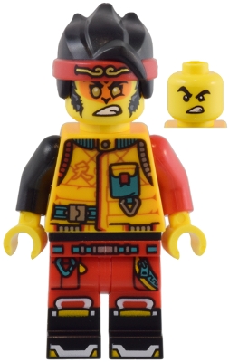 LEGO Monkie Kid - Bright Light Orange Diving Suit, Black Tail minifigure