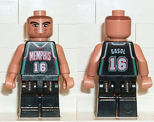 LEGO NBA Pau Gasol, Memphis Grizzlies #16 minifigure