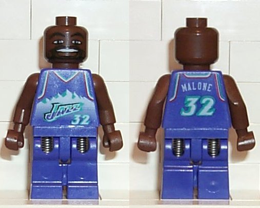 LEGO NBA Karl Malone, Utah Jazz #32 minifigure