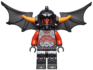 LEGO Ash Attacker - Orange Horns, Wings minifigure