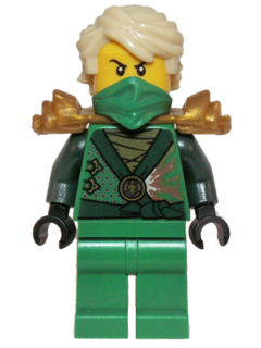 LEGO Lloyd (Techno Robe) - Rebooted, Pearl Gold Shoulder Armor minifigure njo0087