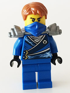 LEGO Jay (Techno Robe) - Rebooted, Flat Silver Shoulder Armor minifigure njo0103