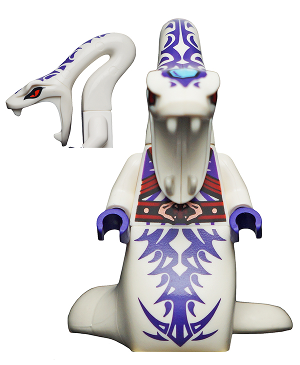 LEGO Pythor Chumsworth - White with Purple minifigure njo0131