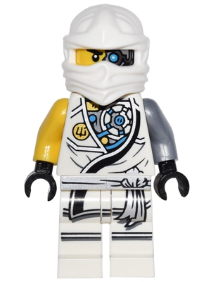 LEGO Zane (Tournament Robe) - Tournament of Elements, Battle Damage minifigure njo0228