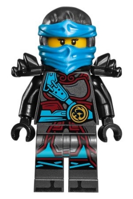 LEGO Nya - Hands of Time, Black Armor minifigure njo0278