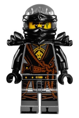 LEGO Cole - Hands of Time, Black Armor minifigure njo0280
