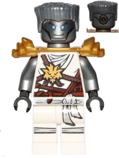 LEGO Zane (Honor Robe) - Day of the Departed, Hair and Pearl Gold Shoulder Armor minifigure njo0306