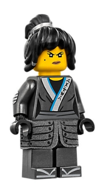 LEGO Nya - The LEGO Ninjago Movie, Cloth Armor Skirt, Hair, Crooked Smile / Scowl minifigure njo0321