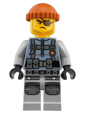 LEGO Shark Army Thug - Large Knee Plates minifigure njo0356