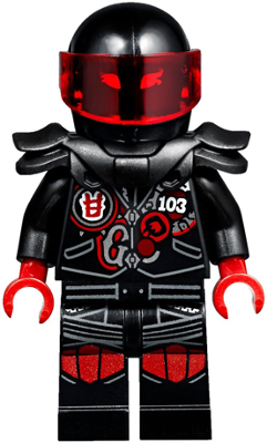 LEGO Mr. E - Biker Vest with Number 103 minifigure njo0385
