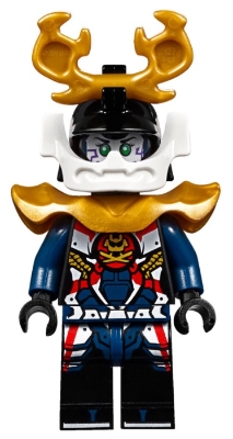 LEGO Samurai X (Pixal / P.I.X.A.L.) - Sons of Garmadon / Hunted, Large Horns minifigure njo0390