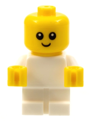 LEGO Baby - White Body with Yellow Hands, Head with Neck minifigure