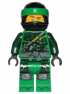 LEGO Lloyd - Hunted, Green Wrap (without Asian Symbol on Wrap) minifigure njo0516