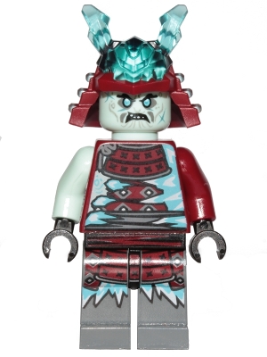 LEGO Blizzard Samurai - Ninja Helmet with Trans-Light Blue Horns minifigure njo0549