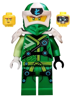 LEGO Lloyd - Digi Lloyd, Armor Shoulder, Lopsided Grin Further Right minifigure njo0583
