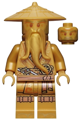 LEGO Wu Sensei - Legacy, Pearl Gold Robe minifigure njo0658