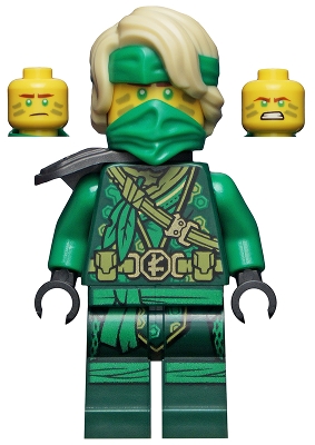 LEGO Lloyd - The Island, Mask and Hair with Bandana, Armor Shoulder Pad minifigure njo0682