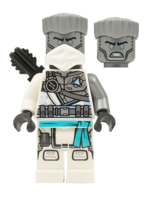 LEGO Zane - The Island, Mask and Hair, Quiver minifigure njo0687