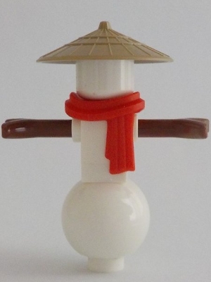 LEGO Snowman - Red Scarf, Conical Hat minifigure njo0730