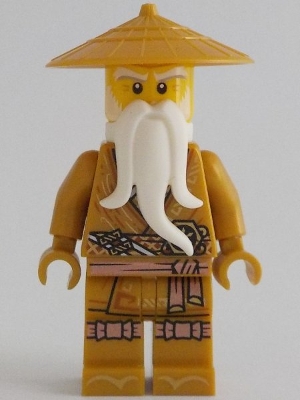 LEGO Wu Sensei - Pearl Gold Robe, White Beard minifigure njo0731