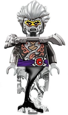 LEGO Cinder - Pearl Dark Gray and Flat Silver Armor, Ghost Legs minifigure njo0901