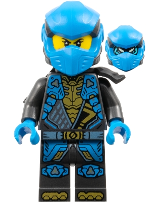 LEGO Nya - Dragons Rising, Tunic with Shoulder Armor, Head Wrap, Scabbard minifigure