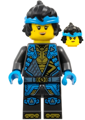 LEGO Nya - Dragons Rising, Tunic with Shoulder Armor, Hair minifigure njo0933