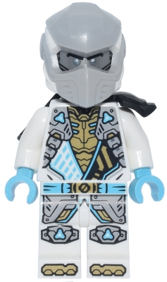 LEGO Zane - Dragons Rising, Tunic with Shoulder Armor, Head Wrap, Scabbard minifigure njo0939