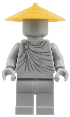 LEGO Statue - Pearl Gold Conical Hat minifigure