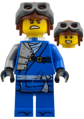 LEGO Jay ZX - Legacy Update, Aviator Cap, Neck Bracket minifigure