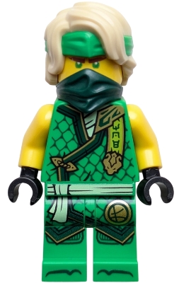 LEGO Lloyd - Dragons Rising, Tournament Armor, Dark Green Bandana minifigure njo1053
