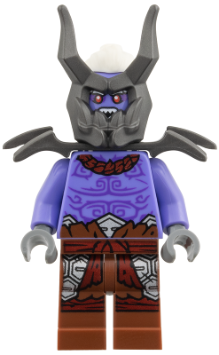 LEGO Oni Warrior - Blue Violet Torso, Reddish Brown Legs minifigure njo1087