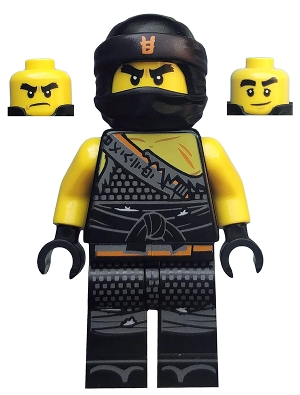 LEGO Cole - Hunted, Orange Asian Symbol on Bandana minifigure