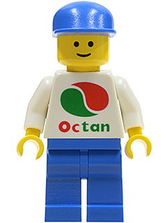 LEGO Octan - White Logo, Blue Legs, Blue Cap minifigure