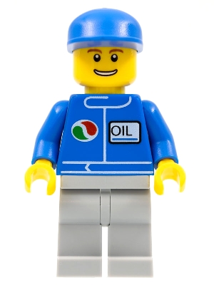 LEGO Octan - Blue Oil, Light Bluish Gray Legs, Blue Cap minifigure