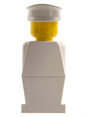 LEGO Legoland - White Torso, White Legs, White Hat minifigure
