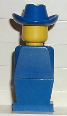 LEGO Legoland - Blue Torso, Blue Legs, Blue Cowboy Hat minifigure