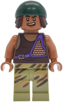 LEGO Usopp - Dark Green Bandana, Olive Green Legs minifigure op030