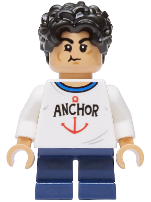 LEGO Monkey D. Luffy - Young, Closed Mouth minifigure op043