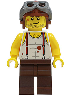 LEGO Mac McCloud - Aviator Cap minifigure