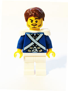 LEGO Bluecoat Sergeant 2 - Stubble minifigure