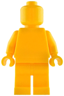 LEGO Plain Bright Light Orange Torso, Bright Light Orange Legs, Bright Light Orange Head (Monochrome) minifigure