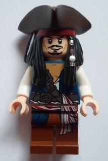 LEGO Captain Jack Sparrow with Tricorne and Blue Vest minifigure