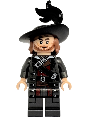 LEGO Hector Barbossa - Pearl Dark Gray Coat minifigure