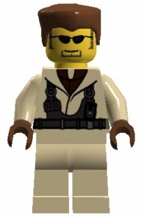 LEGO Hot Rod Driver Tan minifigure