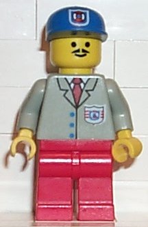 LEGO Coast Guard 2 - Red Legs, Blue Cap, Moustache minifigure