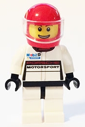 LEGO Porsche 911 GT Driver - Red Helmet minifigure