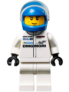 LEGO Porsche 919 Hybrid Driver - Blue Helmet minifigure