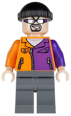 LEGO Two-Face's Henchman, Orange and Purple - Sunglasses minifigure